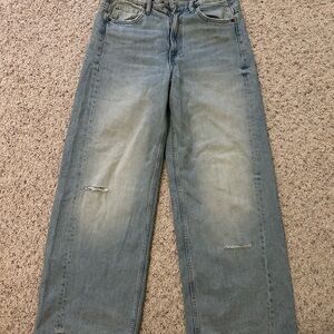 Zara Baggy Wide Leg Jeans! Size 6